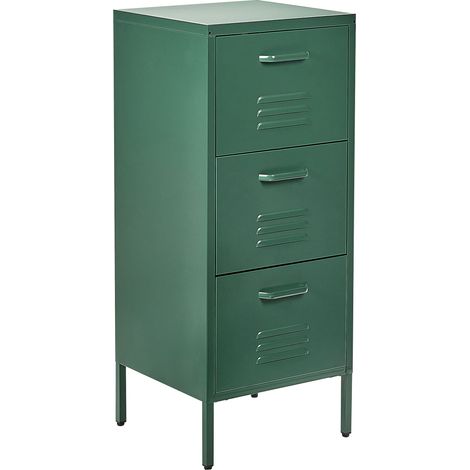 Büroschrank WOSTOK Metall Dunkelgrün (1/5)
