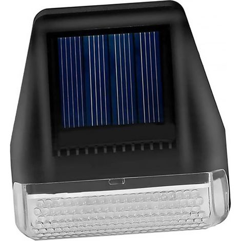 1 applique solaire murale à piles AA, lampe de porte d'entrée, applique LED solaire étanche, éclairage décoratif extérieur, projecteurs à détecteur de mouvement, ABS (1/5)