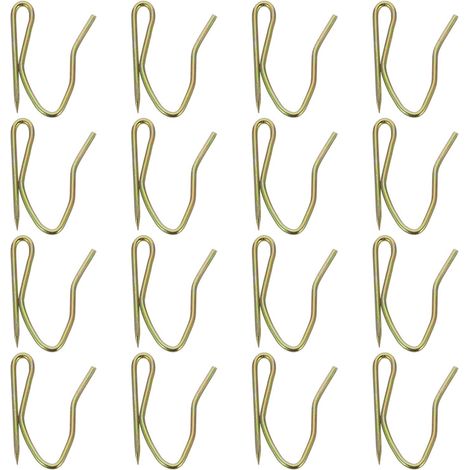 Crochets Métalliques Faciles à Installer Déplacer de S Aiguilles Pointues 100 Lot de 100 Pièces pour Rideaux pour Rideaux (1/5)