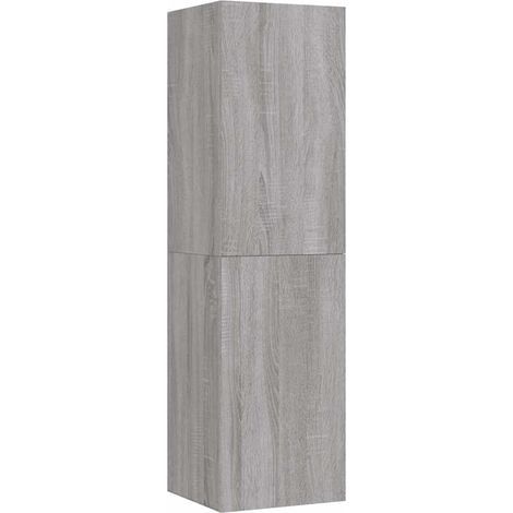 Meuble TV mural, Étagère TV, Meuble de Salon, Sonoma gris 30, 5x30x110 cm OIB6847E (1/4)