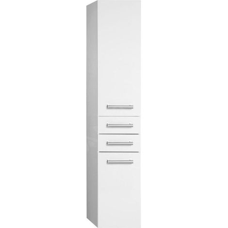 Aqualine Vega - Armoire suspendue avec panier 400x1840x310 mm, blanc VG180 (1/5)
