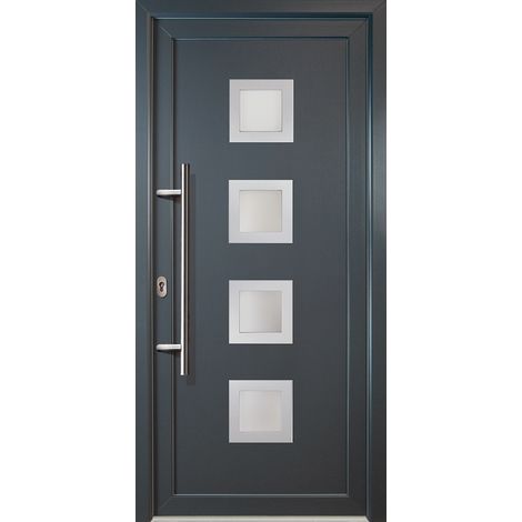 Signum ExklusivPVC Model 84, innen: titan, außen: titan, Breite: 108cm, Höhe: 200cm, Öffnungsrichtung: DIN links