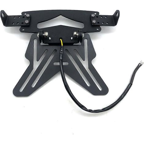 Support de plaque d'immatriculation réglable pour moto - Universel - (1/5)