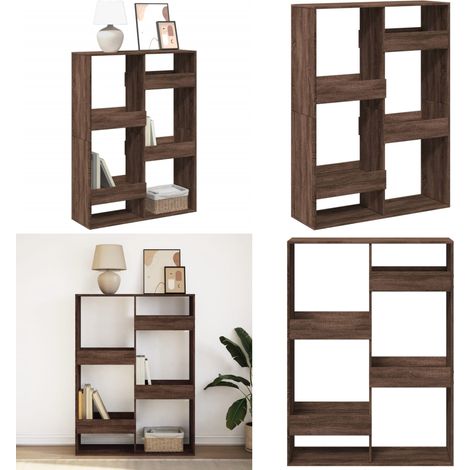 vidaXL Bibliothèque chêne marron 100x33x135 cm bois d'ingénierie (1/5)