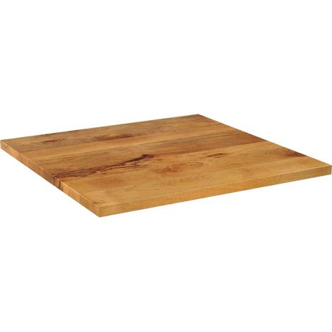 Dessus de bureau Plateau De Table Dessus de table 70x70x2,5 cm carré bois massif manguier CFW29935 (1/5)