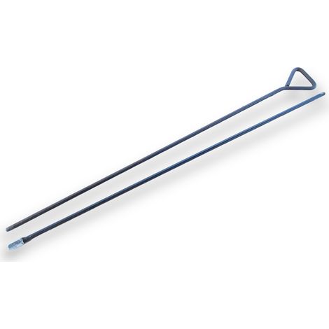 Ensemble tringle acier rond 100 mm avec rallonge acier rond 100 mm pour brosses à tube Kibros Raccord fileté M12175 mâle Kibros 4TMMMR (1/5)