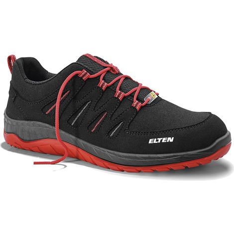 ELTEN Sicherheitshalbschuh 729561 MADDOX black-red Low ESD S3, Gr. 48