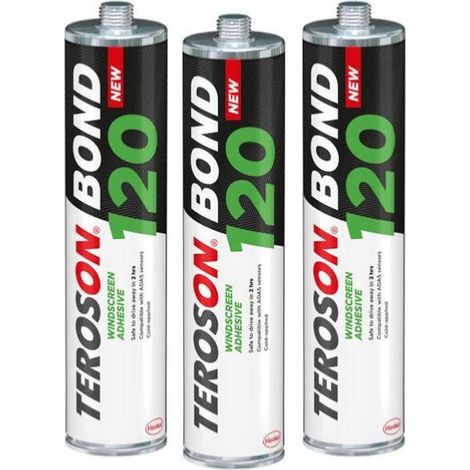 ADESIVO MASTICE PER PARABREZZA LOCTITE TEROSON BOND 120 - 3 CARTUCCE