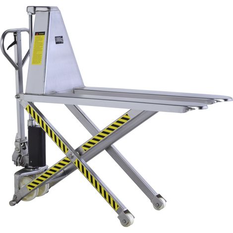 Hanselifter Scherenhubwagen JF-NR aus V2A Edelstahl Hubhöhe 800mm Tragkraft 1000kg (1/5)