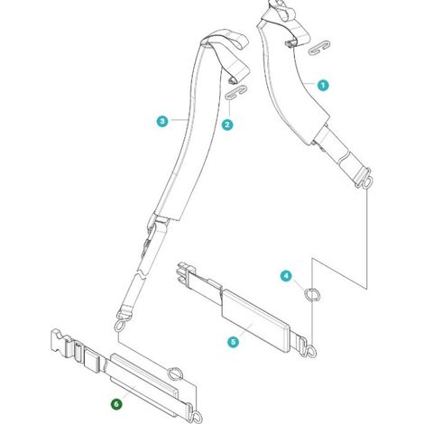 CINTURA DI BLOCCO 511803801 ORIGINALE HUSQVARNA