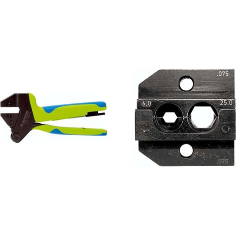 624 075 3 01 K1 Rennsteig Werkzeuge GmbH Crimpzange PEW12 für gedrehte Kontakte Querschnitt 6mm² - 25mm² - 1 Stück