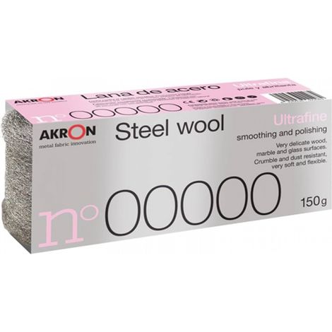 Bobina di lana d'acciaio extra fine da 150 gr nº00000 akron