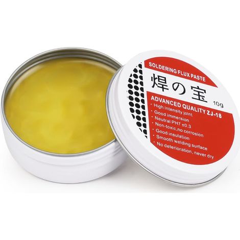 Flintronic Pâte à Souder, 10g No-clean Pâte à Souder, Pâte de flux de soudure, pâte d'étain de flux de soudure électrique, Environnement la Pâte de Flux de Soudure pour téléphone SMD PCB BGA PGA (1/5)