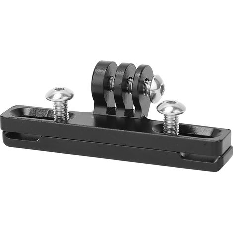 Support de selle de vélo en alliage d'aluminium noir avec clip de fixation pour caméra GoPro Hero6/5/4/3 (1/5)