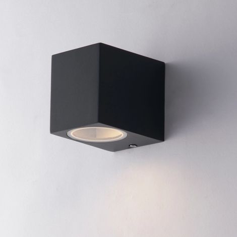 "Applique da esterno QUBO in alluminio antracite IP54 9.3x8x6.7cm." (1/2)