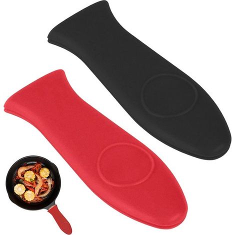 2 protezioni in silicone resistenti al calore per manici di padelle (1/5)