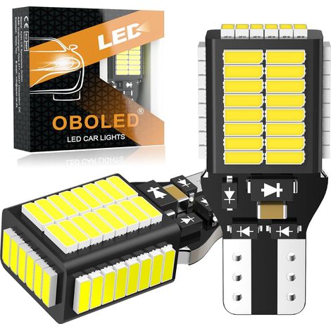 T15 LED Ampoule CANBUS Sans Erreur W16W 921 912 906 54SMD pour Voiture Feux de Recul Stationnement Sauvegarde Inversée Lumière 12V 24V Blanc 6500K (1/5)