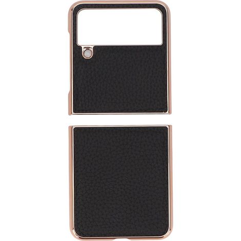 Luxuriöse, stoßfeste und kratzfeste Schutzhülle mit Nano-Beschichtung für Samsung Galaxy Z Flip 4, Schwarz (1/5)