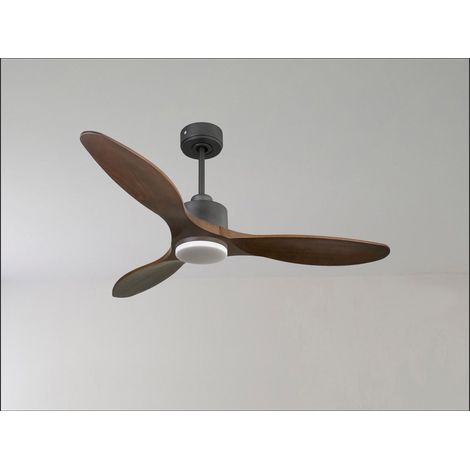 Modulo de KlassFan - Ventilateur de plafond DC Led noir et bois rouge thermostat 26 à 40 m² KLDC1P5RW132L2BK (1/5)