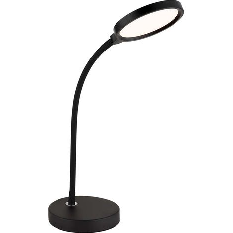 Tischleuchte Tischlampe Leselampe schwarz matt Acryl Touchdimmer LED H 56 cm