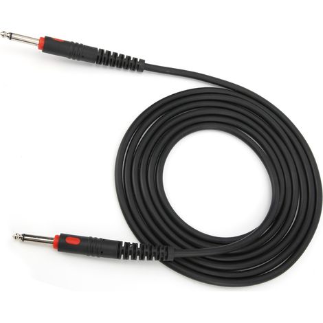 Câble de guitare noir moulé par injection, accessoires pour guitare électrique, basse, piano numérique, 3 mètres (1/5)