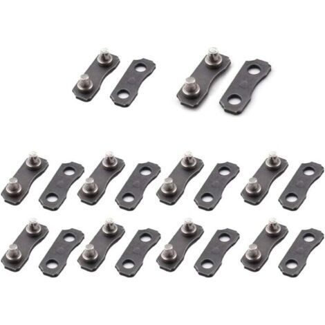 Kit de réparation de chaîne de tronçonneuse Ulisem 10 pièces pour courroies de calibre Master Link 3/8-LP, outils de calibre, parfaitement adaptés à l'original (1/4)