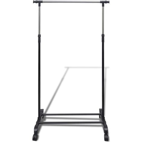 2 pcs Porte-manteaux，Porte-vêtement s réglables 1 rail d'accrochage CFW58633 (1/5)