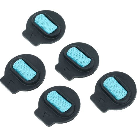 vhbw 5x stoppino, wick cap compatibile con iRobot Roomba Combo J9+, J7+, J7 robot aspirapolvere con funzione lavapavimenti - nero / blu (1/4)
