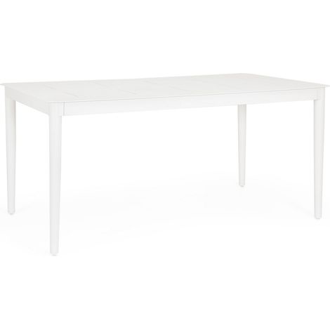Tavolo in Alluminio con prolunga automatica 160X90 Bianco (1/4)