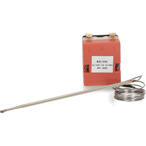 Thermostat 300°C bulbe inox (71X1924, 93682722) Four, cuisinière AEG, ARTHUR MARTIN ELECTROLUX, ATAG, BAUKNECHT, BLOMBERG, BOREAL, BRANDT, CANDY, CRYSTAL, CUISINE PLUS, DE DIETRICH, ELECTROLUX, ELEKTR (1/5)