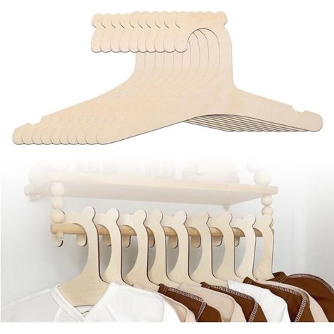 10 non-slip hangers, suitable for baby and young children's clothes, children's hangers for children's rooms (1/5)