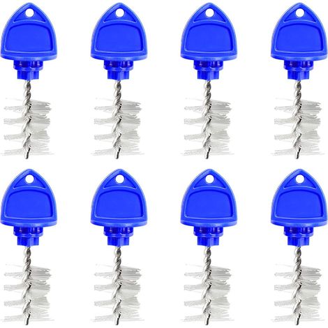 NineClouds Lot de 8 brosses pour bouchons de robinet de bière, kit de brosses de nettoyage pour bec de robinet avec bouchon d'hygiène bleu nuit (1/5)