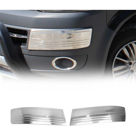 Garniture de Pare-chocs Avant Compatible avec VW T5 Transporter 2009-2015, Moulure Bande en Acier Inoxydable Argent (1/5)