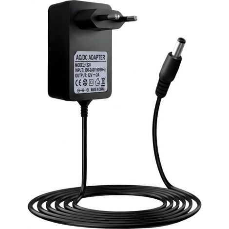 Adaptateur d'alimentation 12V 2A 24W Transformateur AC DC 100-240V vers 12V pour Bandes LED Routeurs Caméras, Haut-Parleurs, Moniteurs, Rubans Lumineux, Alimentation 5.5x 2.5mm adaptateur Secteur (1/5)