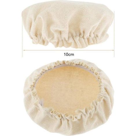 Tissus de fermentation - x6 Housses en tissu levain Toile Couvercles Bocaux (1/4)