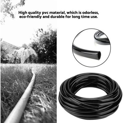 Tuyau d'arrosage de 10M, 8/11mm, système d'irrigation goutte-à-goutte en PVC pour jardin et serre