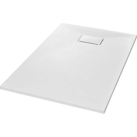 vidaXL Plato de ducha SMC blanco 120x70 cm (1/2)