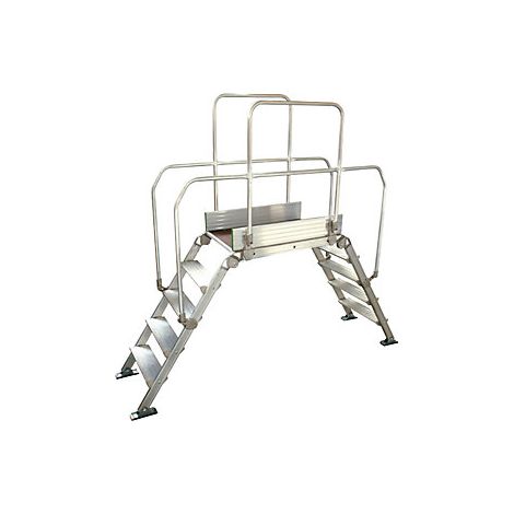Pasarela de aluminio con escalera  carga máx total 200 kg  5