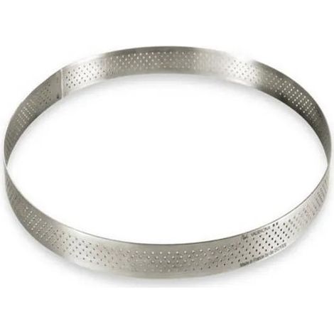 De Buyer Perforierter Tarte-Ring 24,5 cm Silber