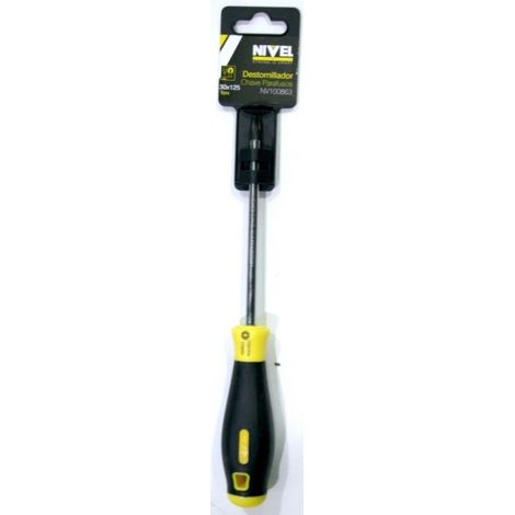 Destornillador Torx T-30X125 Mango Bimaterial Varilla Redonda Nivel (1/2)