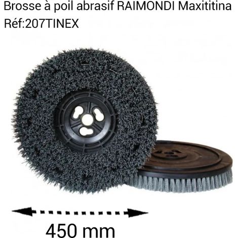 Plateau avec brosse à poils abrasifs pour monobrosses Maxititina RAIMONDI (1/3)