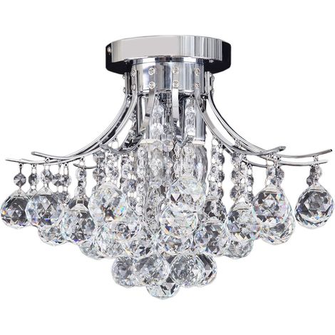 LAMPADARIO APP784-3C CRISTALLO 3-PUNTI LUCE E14 40X40X40CM