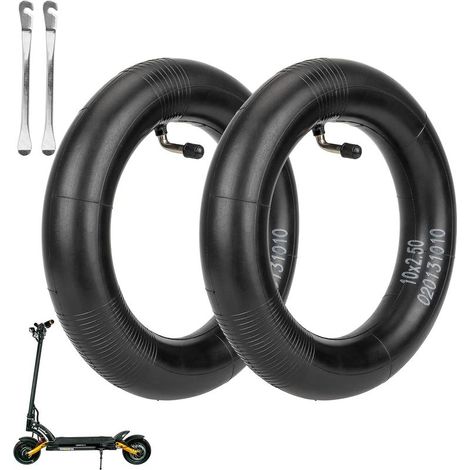 Chambre A Air - 10 Pouces X 2 5 - Pour Trottinette Electrique - 90 Degres - Lot De 2 (1/5)