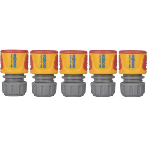 5 x Hozelock 2055 2075 Aqua Stop Plus Waterstop Hose Pipe Connector 1/2in