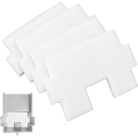 4pcs Filtres pour Bassin à Cascade Pond Boss, Prédécoupés en 8 Pouces pour Une Qualité d'eau Optimale, Déversoir Non Inclus (Blanc) (1/5)