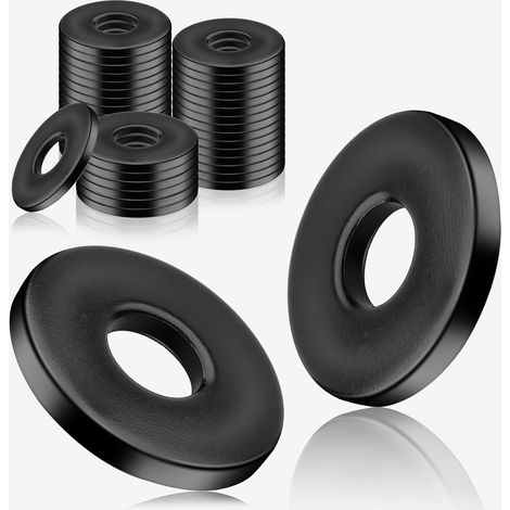 12 Pièces Rondelle Inox M12 Rondelles en Acier Inoxydable Noir DIN 9021 A2 V2A Entretoise Rondelles Plates Metal Large de Blocage Bagues D'étanchéIté pour Vis et Boulons Filetés (1/5)