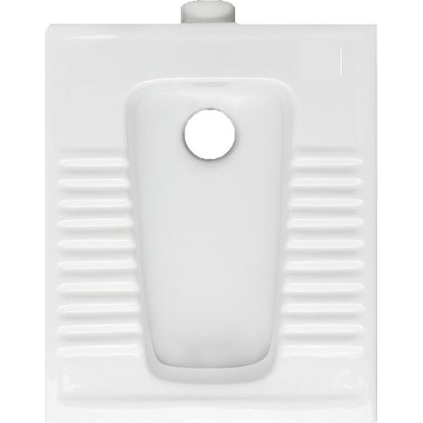 Vaso alla turca Community cm. 50,5x60 bianco lucido di Ceramica