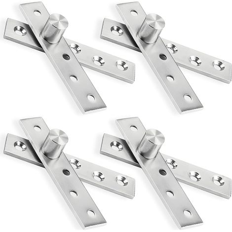 Parts 360°-Schwenkscharniere, versteckter Türzapfen aus Edelstahl, Drehtür, 95 × 18,6 mm, für Möbel, Schränke und Innentüren (1/5)