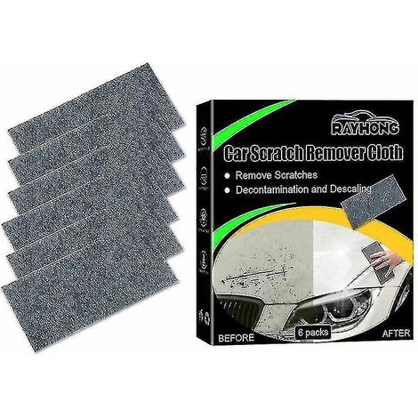 Lot de 6 chiffons Nano Sparkle pour réparer les rayures de voiture - Chiffon Nano Magic pour voiture (Nouveau) (1/2)