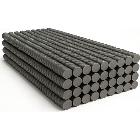 Tondino ferro zigrinato 2 m barra armatura cemento edilizia pezzi 40 misura Ø 8 mm - confezione 1